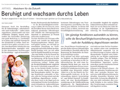 Financial Times Art Work-Life-Balance - Absichern für die Zukunft 