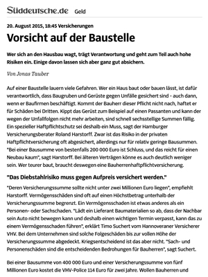 Vorsicht auf der Baustelle  Süddeutsche Zeitung Digitale Medien GmbH / Süddeutsche Zeitung GmbH